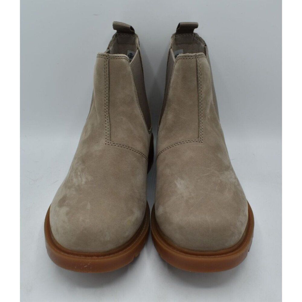 Timberland Womens Size 8.5 Linden Woods Taupe Gray Nubuck Chelsea Boots Shoes - Picture 2 of 11